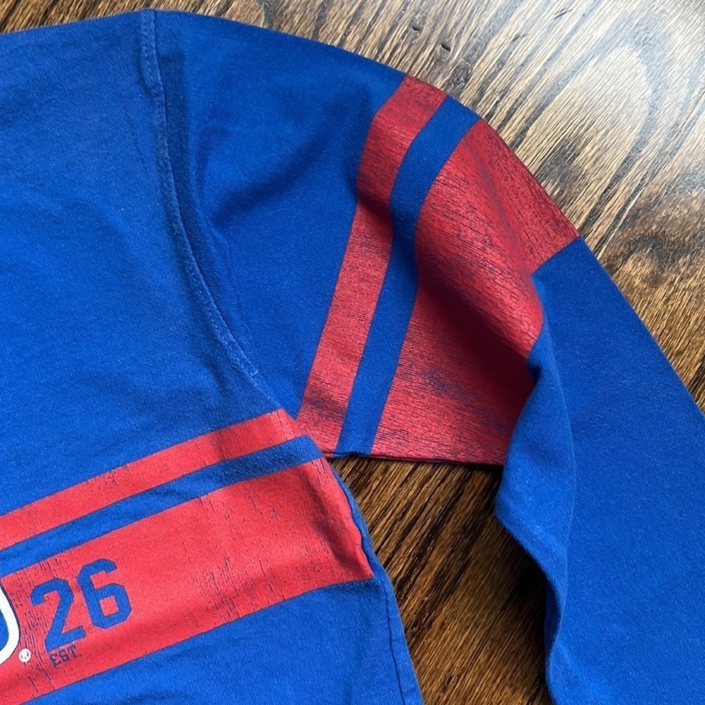 New York Rangers CCM PRO OK’d Athletic Equipment Long Sleeve T-shirt Size 5/6 - Picture 3 of 5